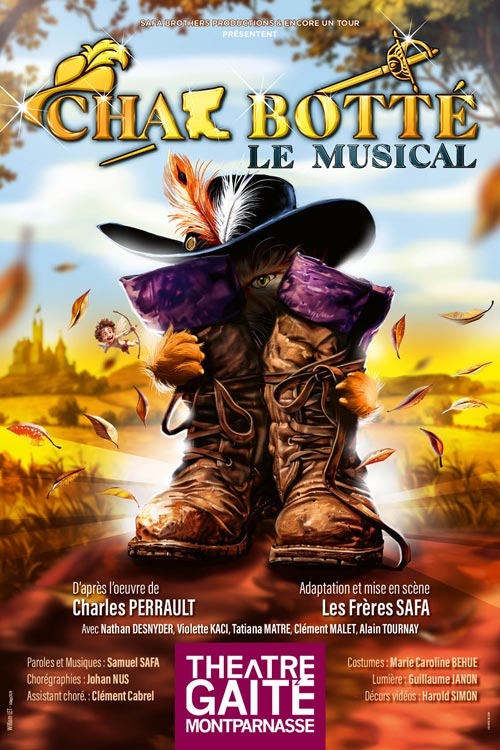 Affiche du spectacle Le Chat Botté, le musical