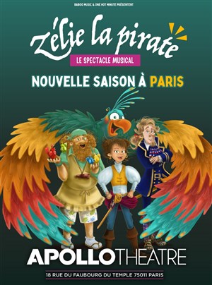Affiche du spectacle musical Zélie la pirate