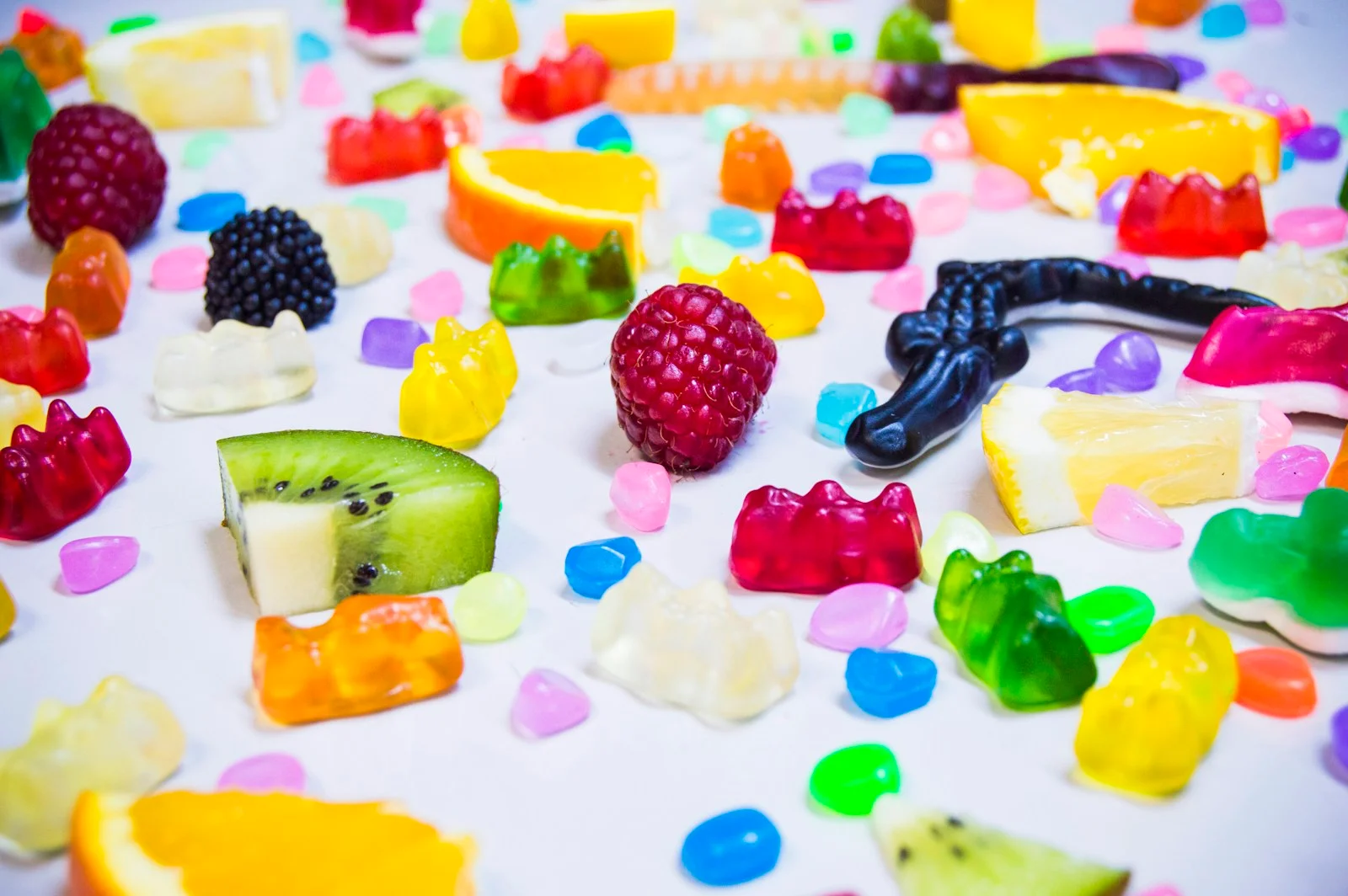 Bonbons aux fruits sans sucre ajouté