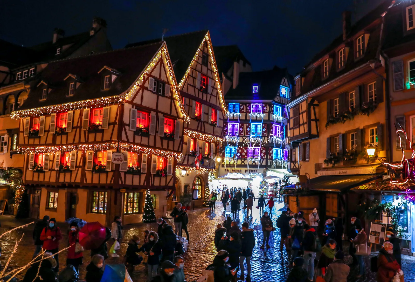 Les rues de Colmar illuminées à Noël