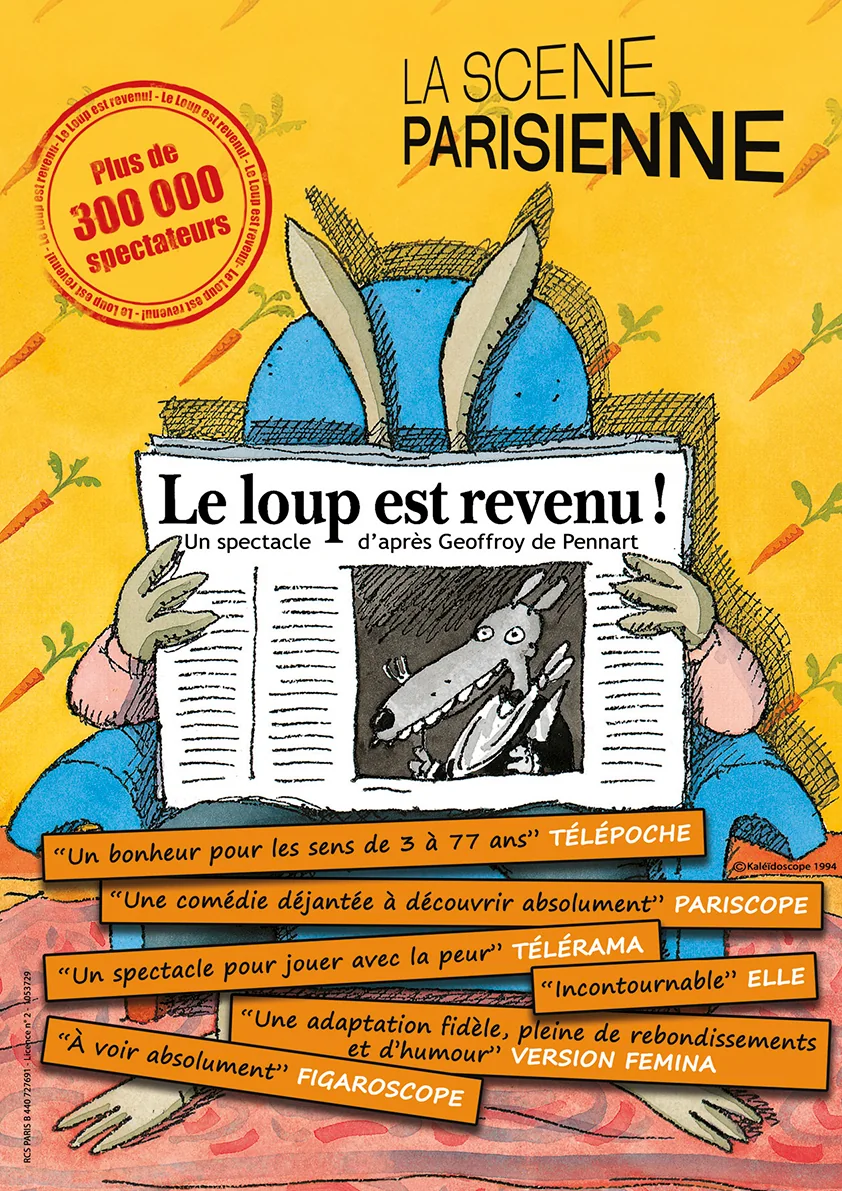 Affiche du spectacle Le loup est revenu !