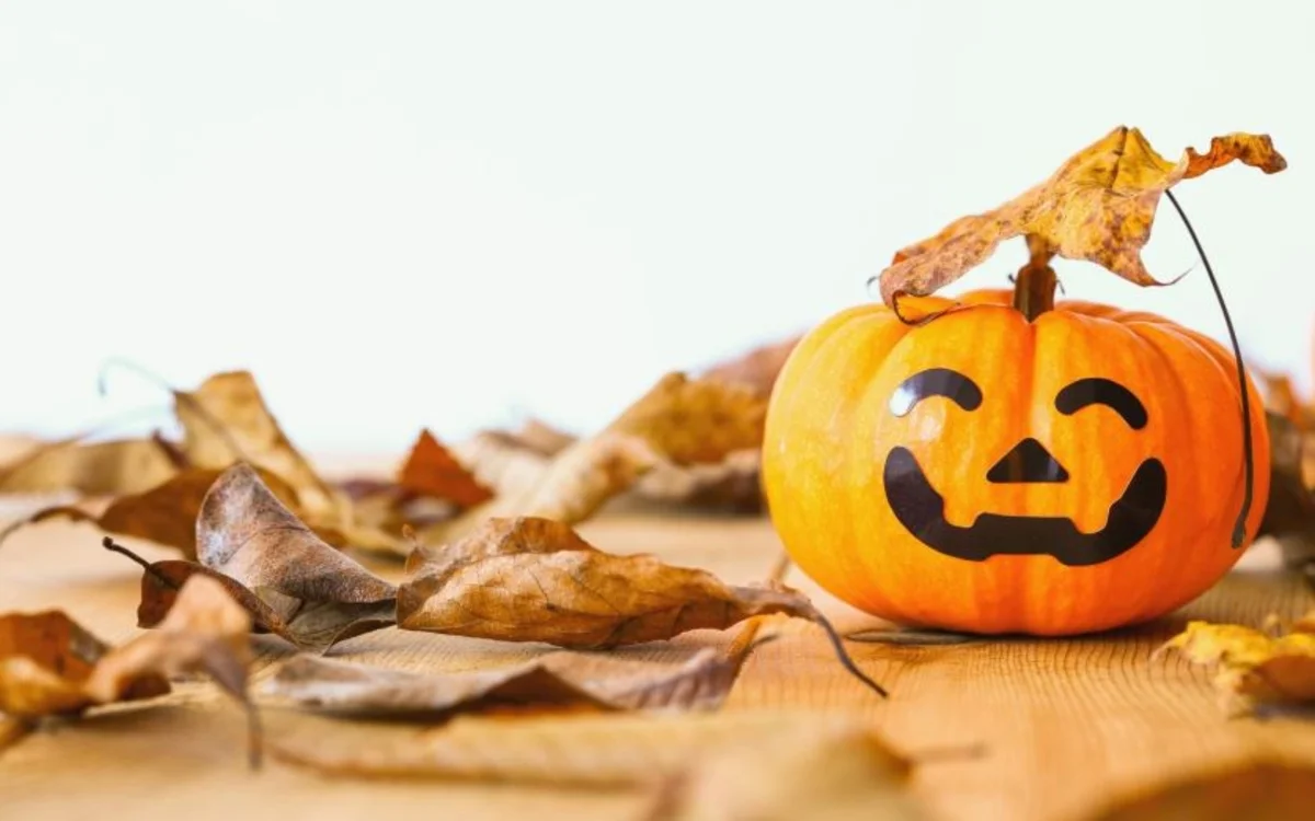 Une citrouille souriante pour la grande journée Halloween de la bibliothèque Maurice-Genevoix